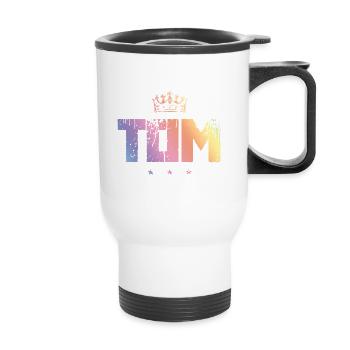 Tom - Tasse isotherme avec poignée - blanc - Devant