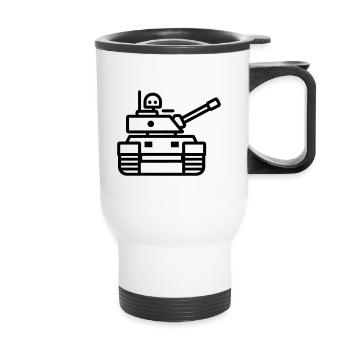 tank - Thermal mug with handle - white - Front