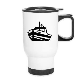 Boat - Thermal mug with handle - white - Front