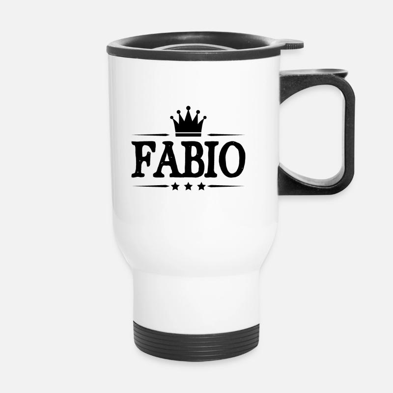Fabio - Thermal mug with handle - white