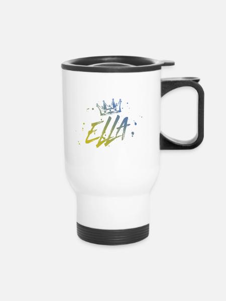 Ella - Thermobecher mit Tragegriff - Weiß