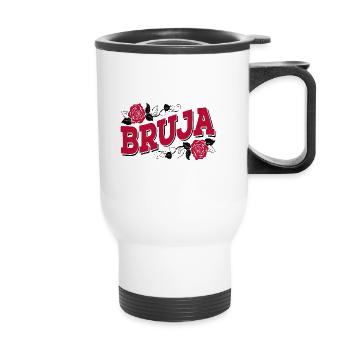 Bruja Funny Spanish Witch Humorous Saying - Thermal mug with handle - white - Front