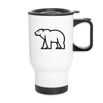 Eisbär - Thermobecher mit Tragegriff - Weiß - Vorne
