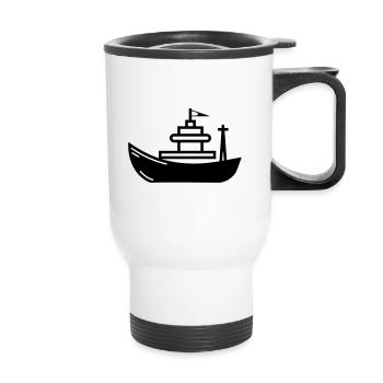 Boat - Thermal mug with handle - white - Front