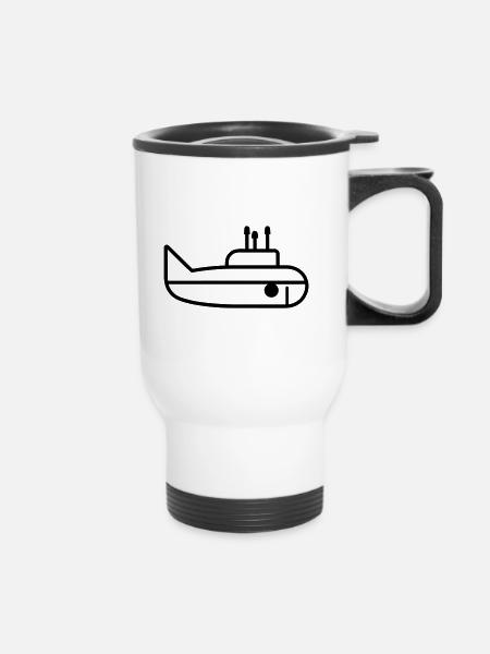 U-Boot-Boot - Thermobecher mit Tragegriff - Weiß