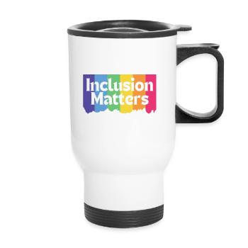 Cool Special Education Autism Inclusion Matters - Thermal mug with handle - white - Front