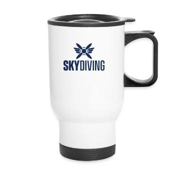 Skydiver - Thermobecher mit Tragegriff - Weiß - Vorne