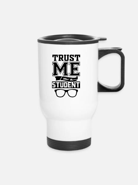 Student - Thermobecher mit Tragegriff - Weiß