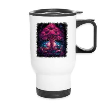 Gift Bday Peace Movement Hippy Citation drôle - Tasse isotherme avec poignée - blanc - Devant