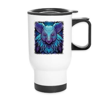 funny sayings city funny quote birthday present - Thermobecher mit Tragegriff - Weiß - Vorne