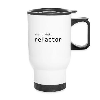 Développeur de logiciels - Refactor - Tasse isotherme avec poignée - blanc - Devant