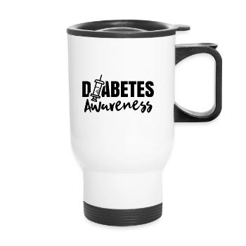 Diabetes Awareness Diabetic Diabetic - Thermal mug with handle - white - Front