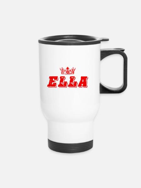 Ella - Thermobecher mit Tragegriff - Weiß