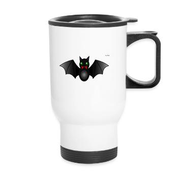 Bat - Thermal mug with handle - white - Front
