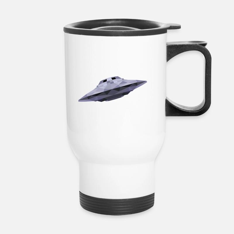 UFO - Thermal mug with handle - white