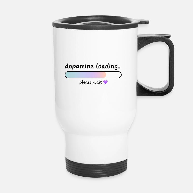 Gradient de charge de dopamine - Tasse isotherme avec poignée - blanc