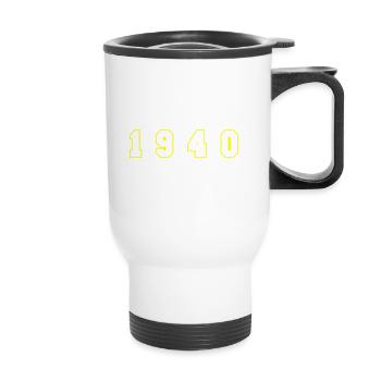 1940 Year Number - Thermal mug with handle - white - Front