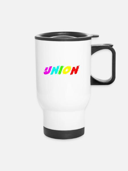 Union - Thermobecher mit Tragegriff - Weiß