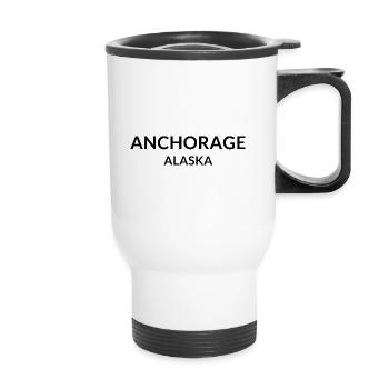 Anchorage Alaska USA - Thermobecher mit Tragegriff - Weiß - Vorne