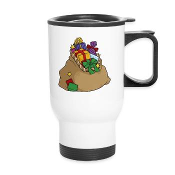 cadeaux Nikolaus Sack - Tasse isotherme avec poignée - blanc - Devant