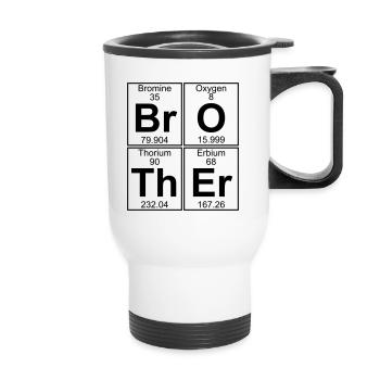 Br-O-Th-Heu (frère) - complet - Tasse isotherme avec poignée - blanc - Devant