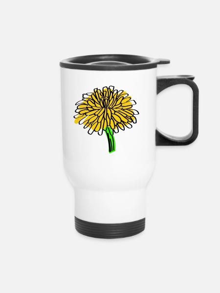 Dandelion - Thermal mug with handle - white