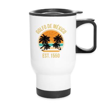 Golf of Mexico Golfo De México EST 1550 - Thermobecher mit Tragegriff - Weiß - Vorne