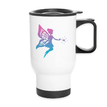 fata - Tazza termica con manico per il trasporto - bianco - Fronte