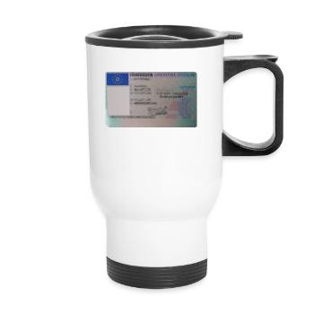 Permis de conduire avant - Tasse isotherme avec poignée - blanc - Devant