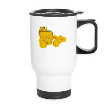 Gold diggers, gold prospectors, gold miners - Thermal mug with handle - white - Front