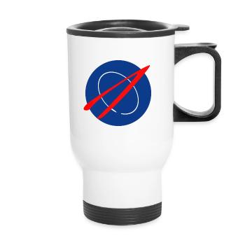 Space Patch - Thermal mug with handle - white - Front