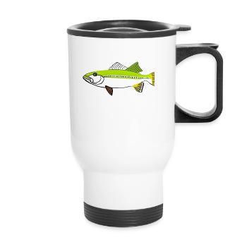 Truite - Tasse isotherme avec poignée - blanc - Devant