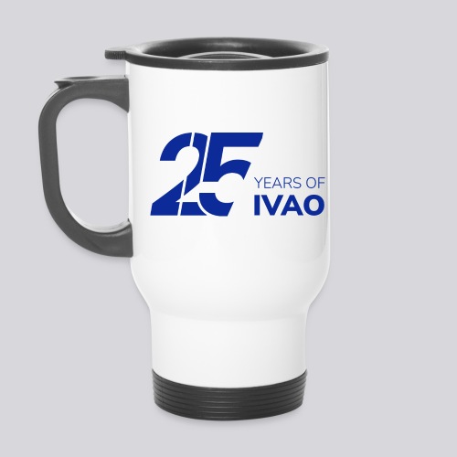 IVAO 25e anniversaire Blanc - Tasse isotherme avec poignée