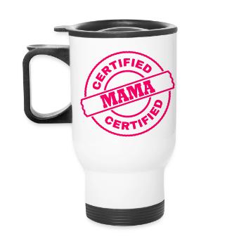 Mama - Thermal mug with handle - white - Back
