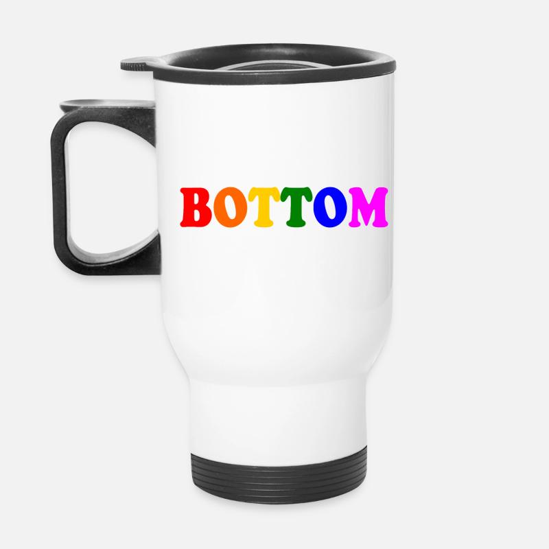Bottom - Thermobecher mit Tragegriff - Weiß