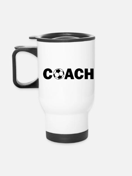 Coach - Thermobecher mit Tragegriff - Weiß