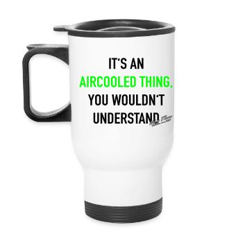 C'est une chose refroidie par air - Tasse isotherme avec poignée - blanc - Dos