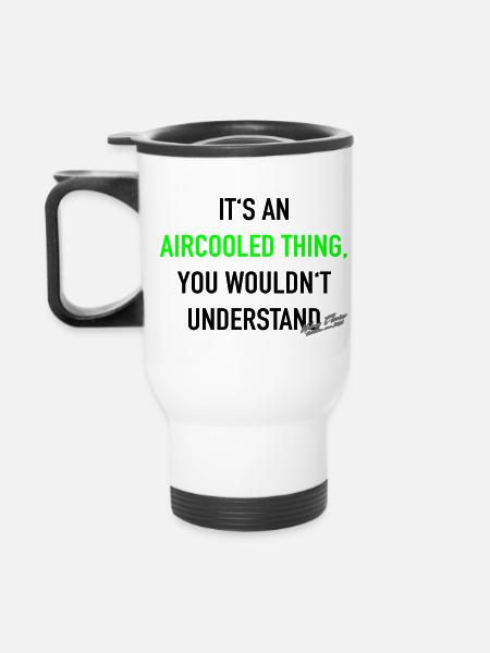 It's an aircooled thing - Thermal mug with handle - white