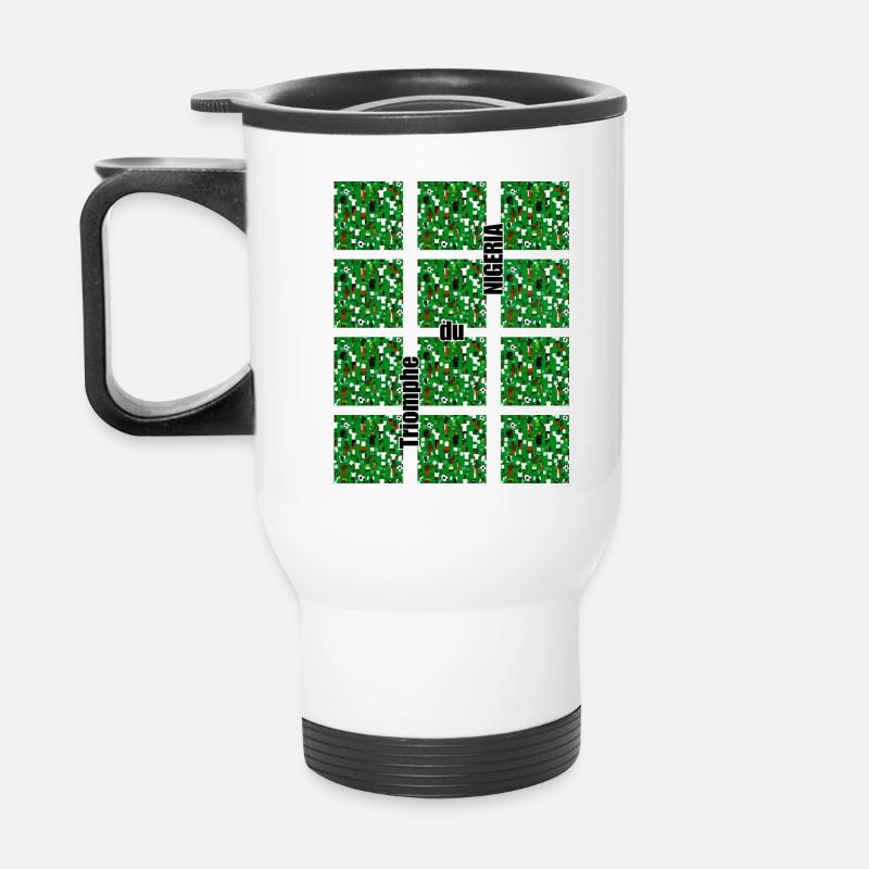 Nigerian Palette - Thermal mug with handle - white