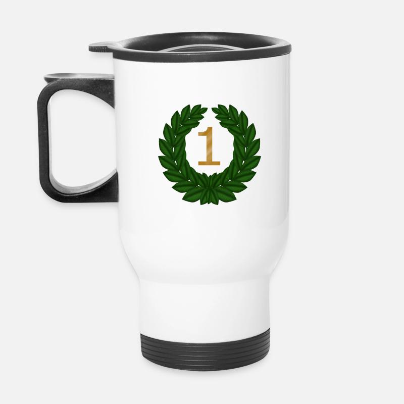 Nr 1 - Thermobecher mit Tragegriff - Weiß