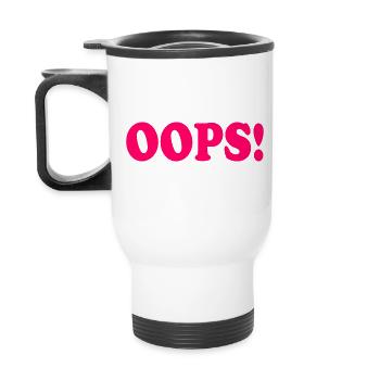 Oops - Tasse isotherme avec poignée - blanc - Dos