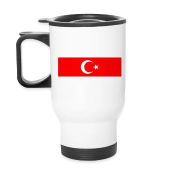 Turquie - Drapeau turc - Tasse isotherme avec poignée - blanc - Dos