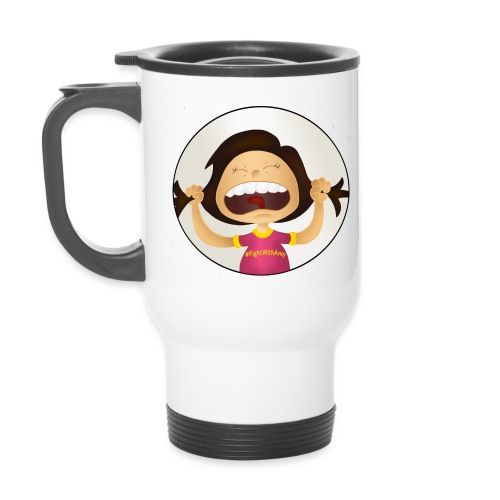 Amy's motto (image only) - Thermal mug with handle