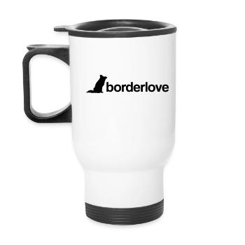 borderlove - Tasse isotherme avec poignée - blanc - Dos