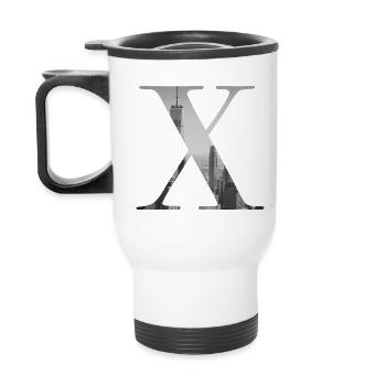 Lettre X de New York - Tasse isotherme avec poignée - blanc - Dos