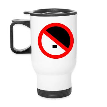 Contre la droite, contre les nazis - Tasse isotherme avec poignée - blanc - Dos