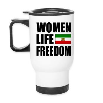 Women life freedom - Tasse isotherme avec poignée - blanc - Dos