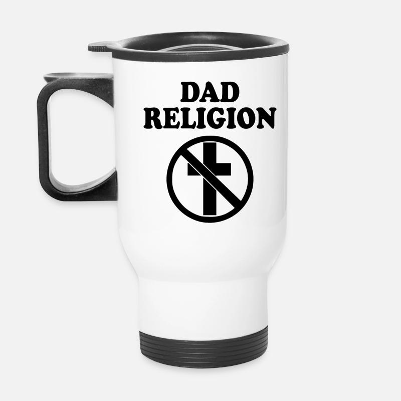 Dad religion - Tasse isotherme avec poignée - blanc