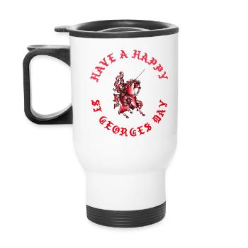 St George, English Heritage - Thermal mug with handle - white - Back
