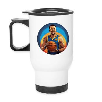 Support Basketball - US Star Curry - Thermobecher mit Tragegriff - Weiß - Hinten